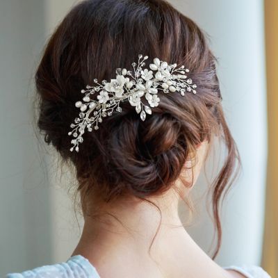 Luxury Floral Hair Comb. Stunning Floral & Sparkle Comb