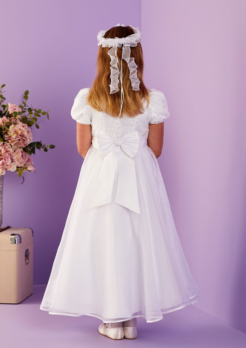 NEW FOR 2024 Communion Dress Great Priced Communion Dress   P264 Caitlin Back 