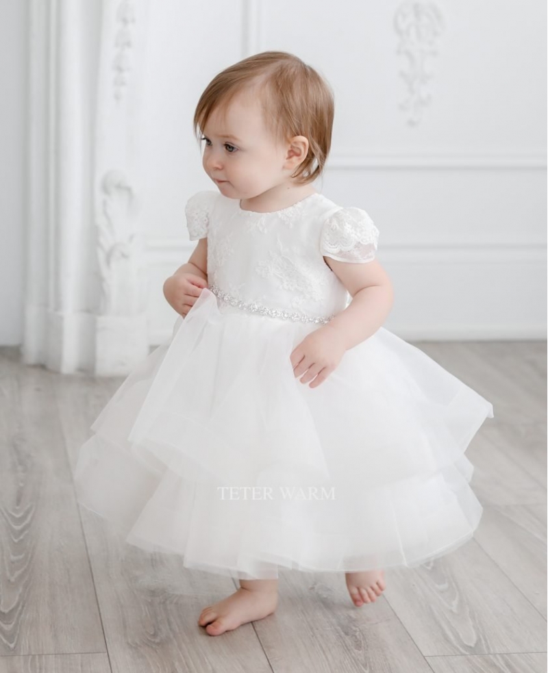 Fancy top baptism dresses