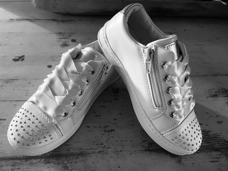 Funky sale white trainers