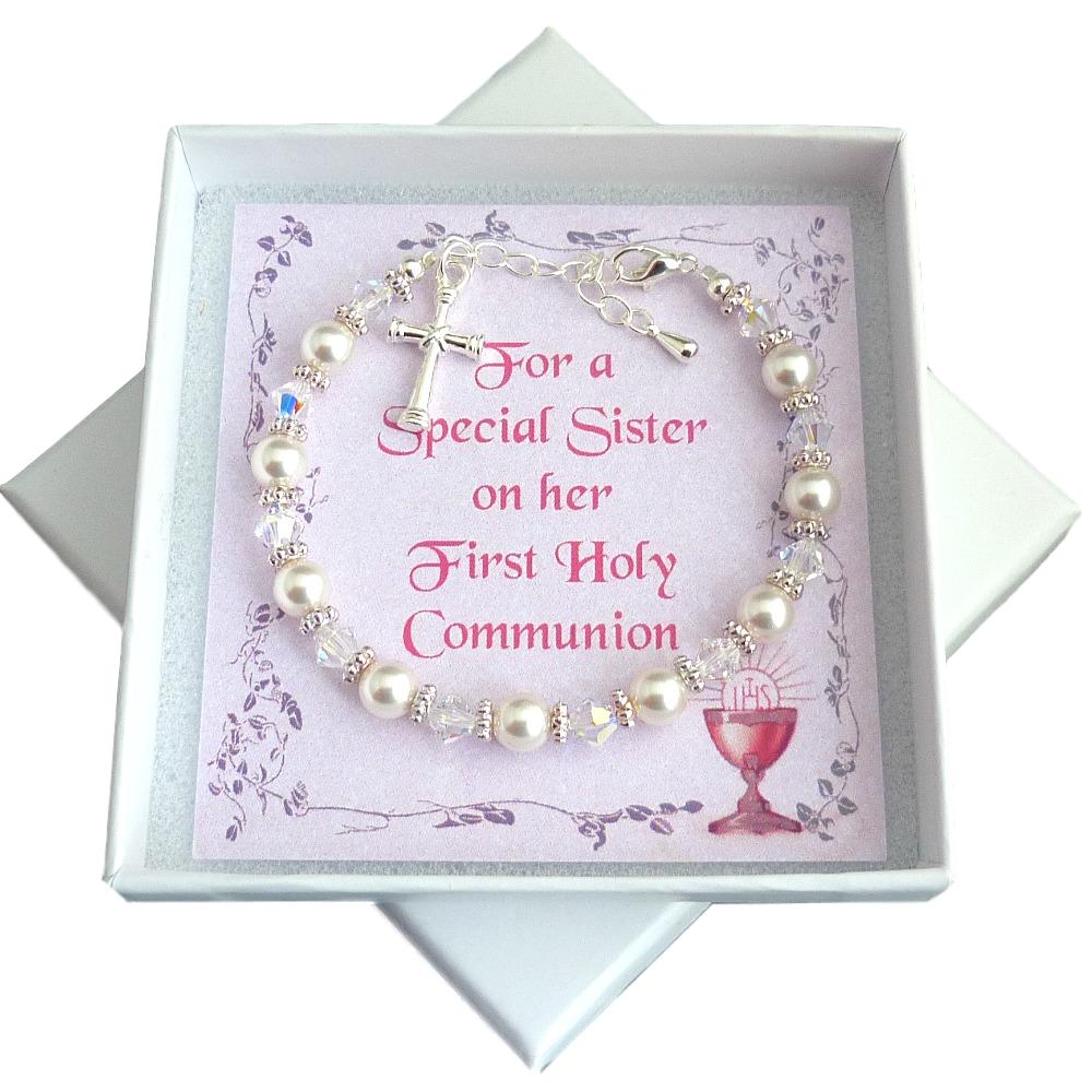 first holy communion bracelet swarovski